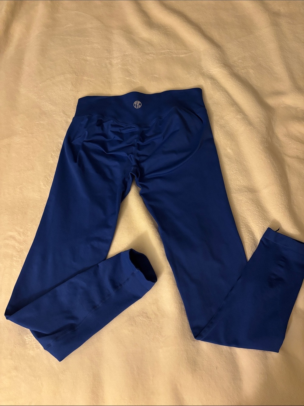 Til You Collapse Royal Blue Ruched-Back Leggings